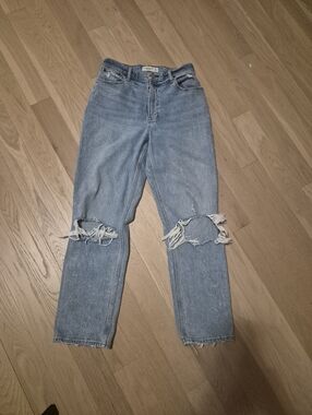 Abercrombie & Fitch 90s Straight Jeans Distressed